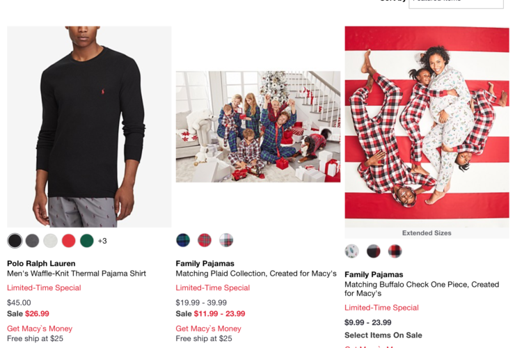 Macys Christmas Pajama Sale